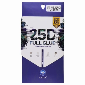Scratch Guard Film LITO 2.5D Full Glue Tempered Glass Screen Protector for Google Pixel 6 - 2 Pack
