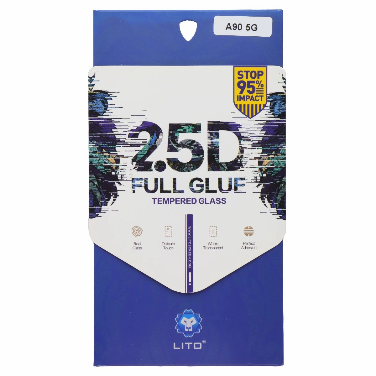Nano Cover Plus clear screen accessory LITO 2.5D Full Glue Tempered Glass Screen Protector for Samsung Galaxy A90 5G