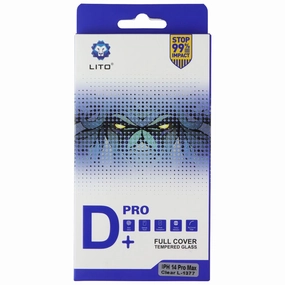 LITO Pro D  Full Cover Tempered Glass for Apple iPhone 14 Pro Max Anti Glare Screen