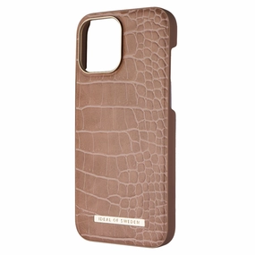 Textured Finish iDeal of Sweden Atelier Case for iPhone 13 Pro Max - Camel Croco