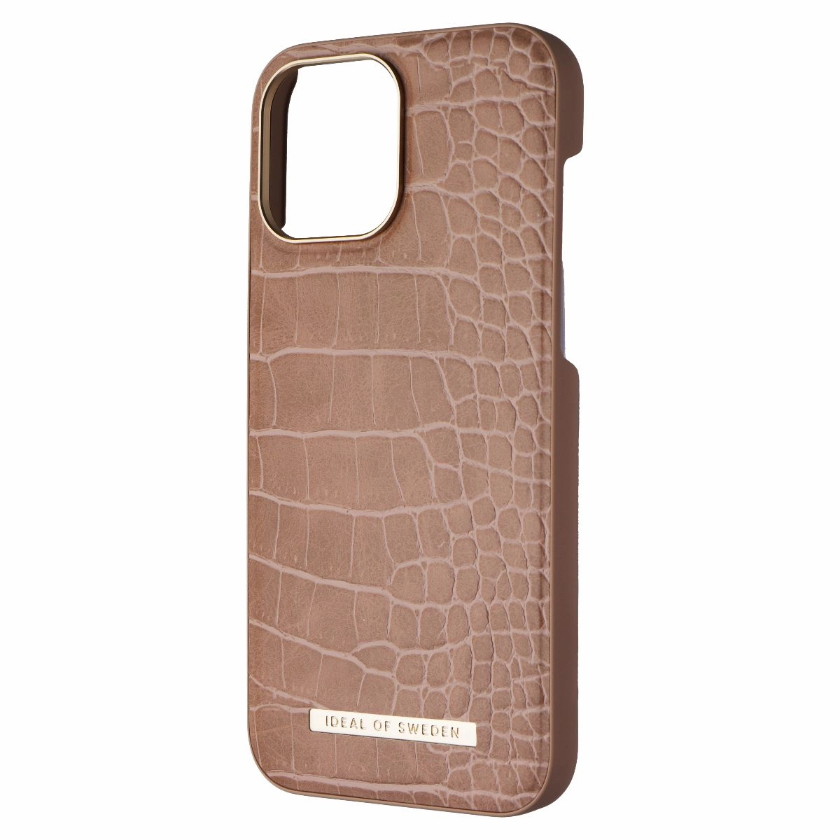 Textured Finish iDeal of Sweden Atelier Case for iPhone 13 Pro Max - Camel Croco