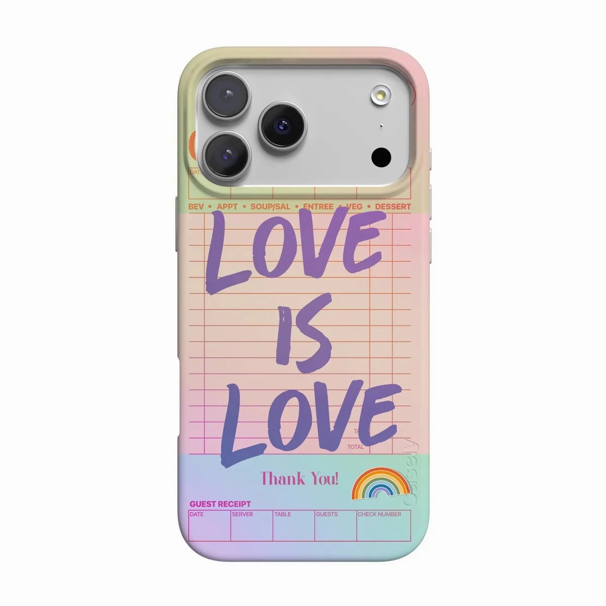 Soft Finish Layer Love is Love | Guest Check Pride Case