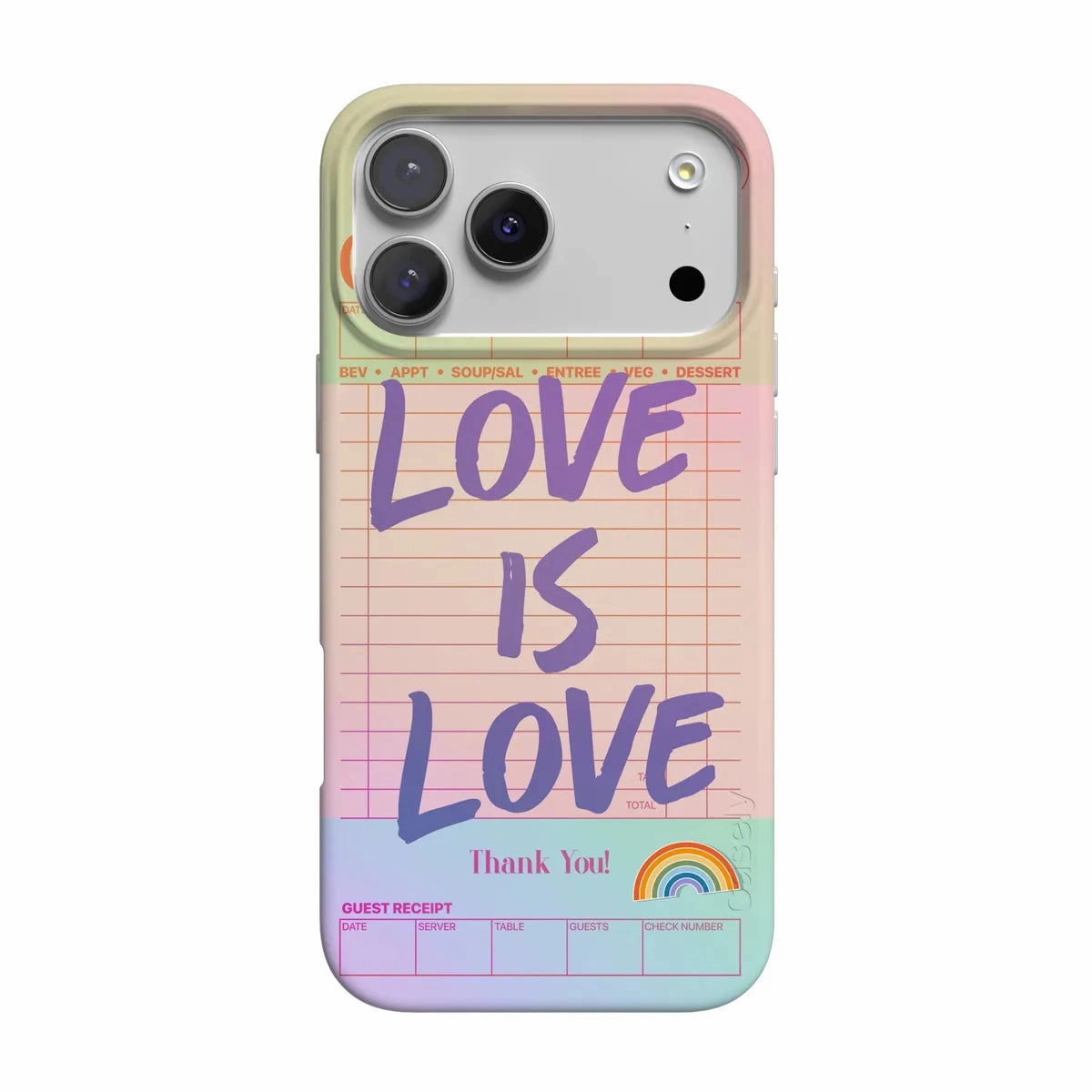 Love is Love | Guest Check Pride Case Professional Style Shock Guard