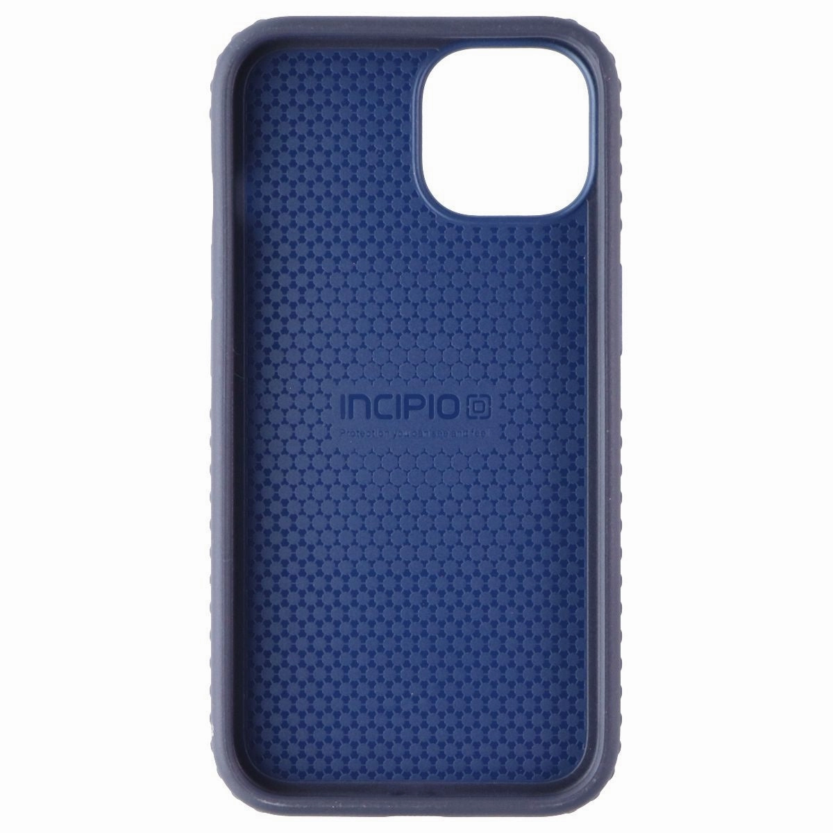 Stylish Texture Gloss Finish Incipio Grip Series Hard Case for iPhone 14 - Midnight Navy/Inkwell Blue
