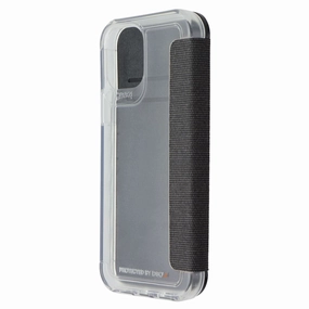 Gear4 Wembley Flip Series Case for Apple iPhone 12 and 12 Pro - Clear/Gray Compact Frame
