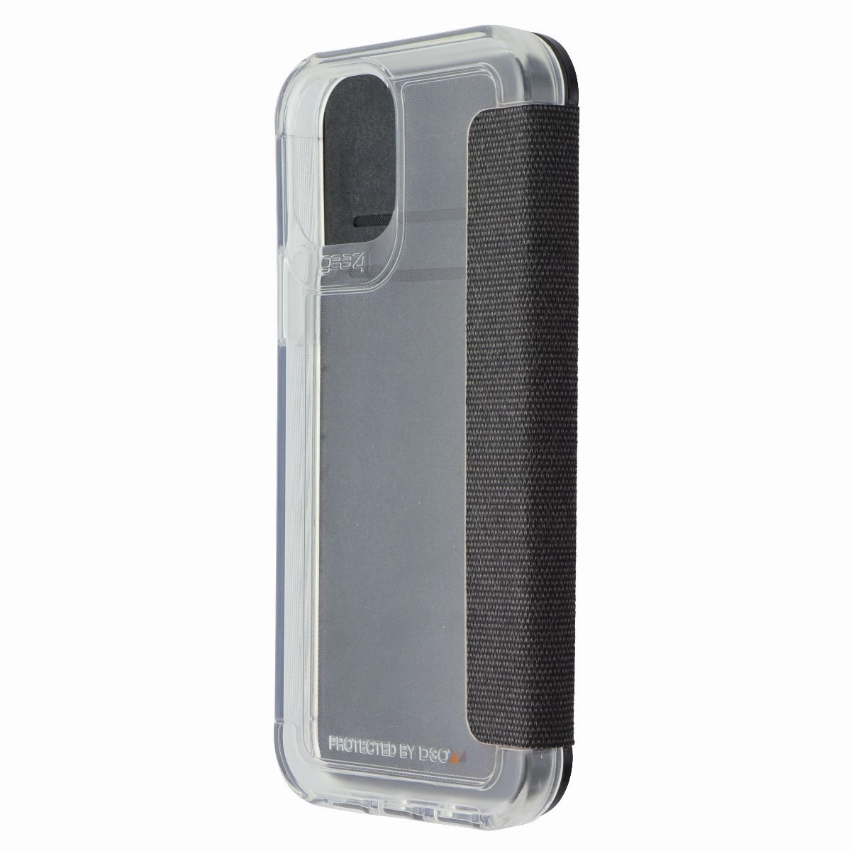Gear4 Wembley Flip Series Case for Apple iPhone 12 and 12 Pro - Clear/Gray Compact Frame