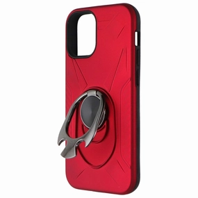 Airium Premium Rugged Kickstand Case for Apple iPhone 12 Mini - Red Protective Structure