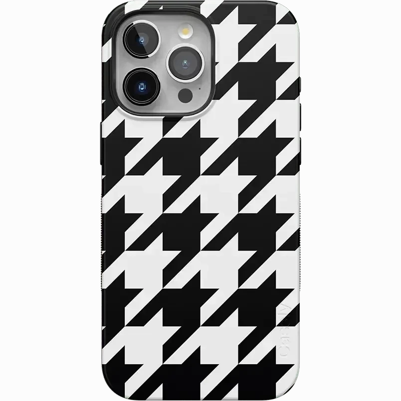 Cushioned Edge Houndstooth | High Contrast Design Case