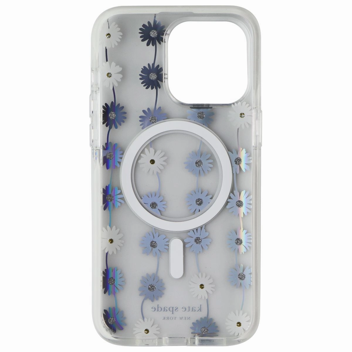 Kate Spade Case for MagSafe for Apple iPhone 15 Pro Max - Daisy Chain Iridescent Everyday Accessory