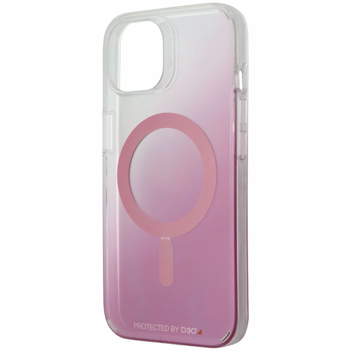ZAGG Gear4 Milan Snap Case for MagSafe for iPhone 13 - Rose Gold/Clear Hybrid Grip Finish Soft Interior