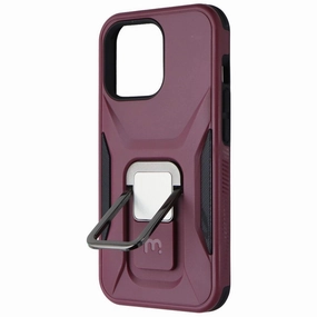 Universal Fit Easy Removal MyBat Pro Stealth Series Case with Kickstand for Apple iPhone 13 Pro - Plum