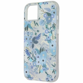 Office use Modern Grip Texture Rifle Paper Co. Case for Apple iPhone 14 Plus - Garden Party Blue