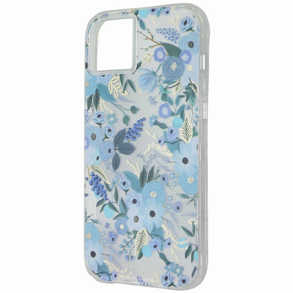 Office use Modern Grip Texture Rifle Paper Co. Case for Apple iPhone 14 Plus - Garden Party Blue