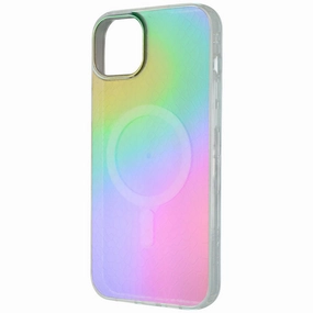 MyBat Pro Mood Series Case for MagSafe for iPhone 14 Plus - Iridescent Snake Minimal Aesthetic Soft Interior
