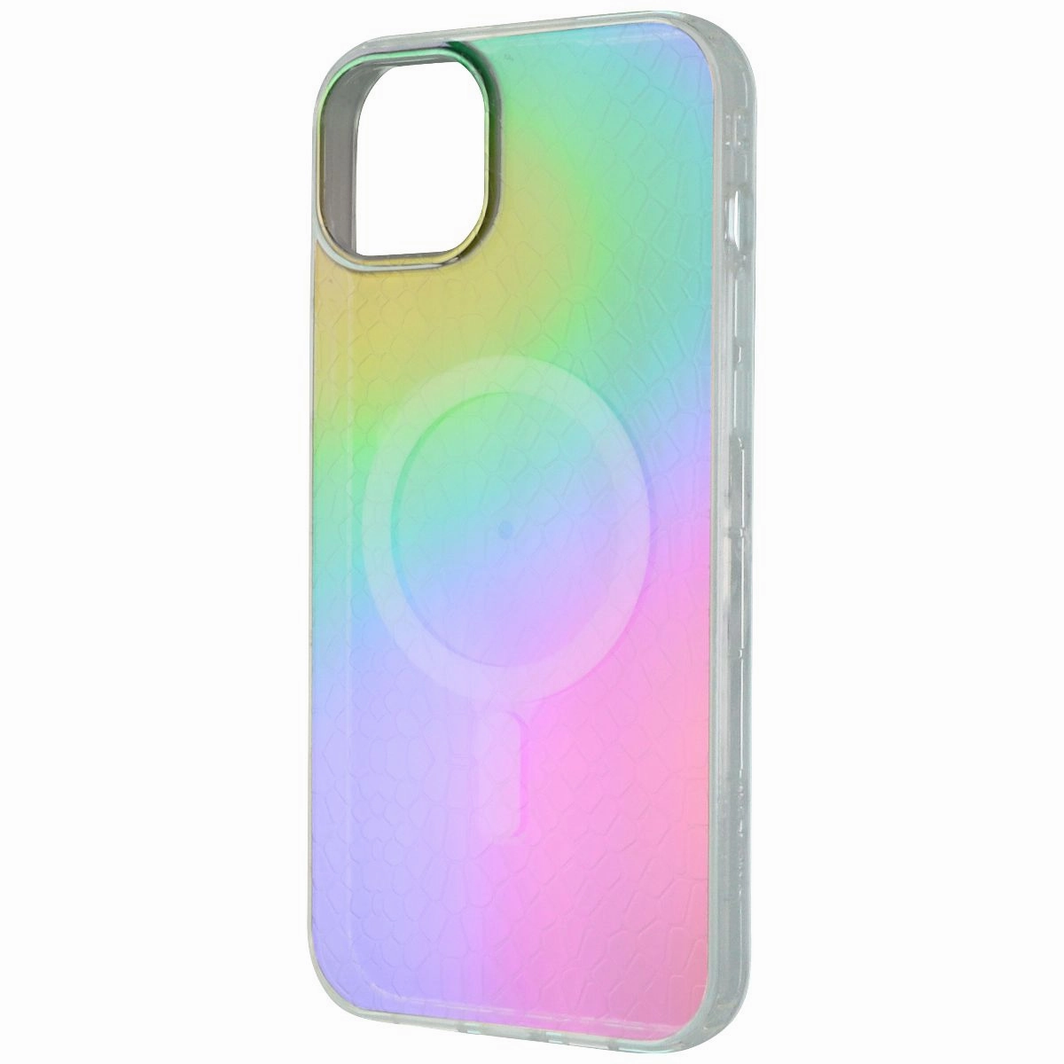 MyBat Pro Mood Series Case for MagSafe for iPhone 14 Plus - Iridescent Snake Minimal Aesthetic Soft Interior