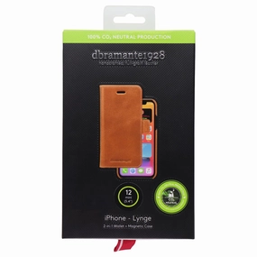 custom design Flexible Edge Lynge Full-Grain 2-in-1 Wallet   Magnetic Case for iPhone 12 mini - Brown