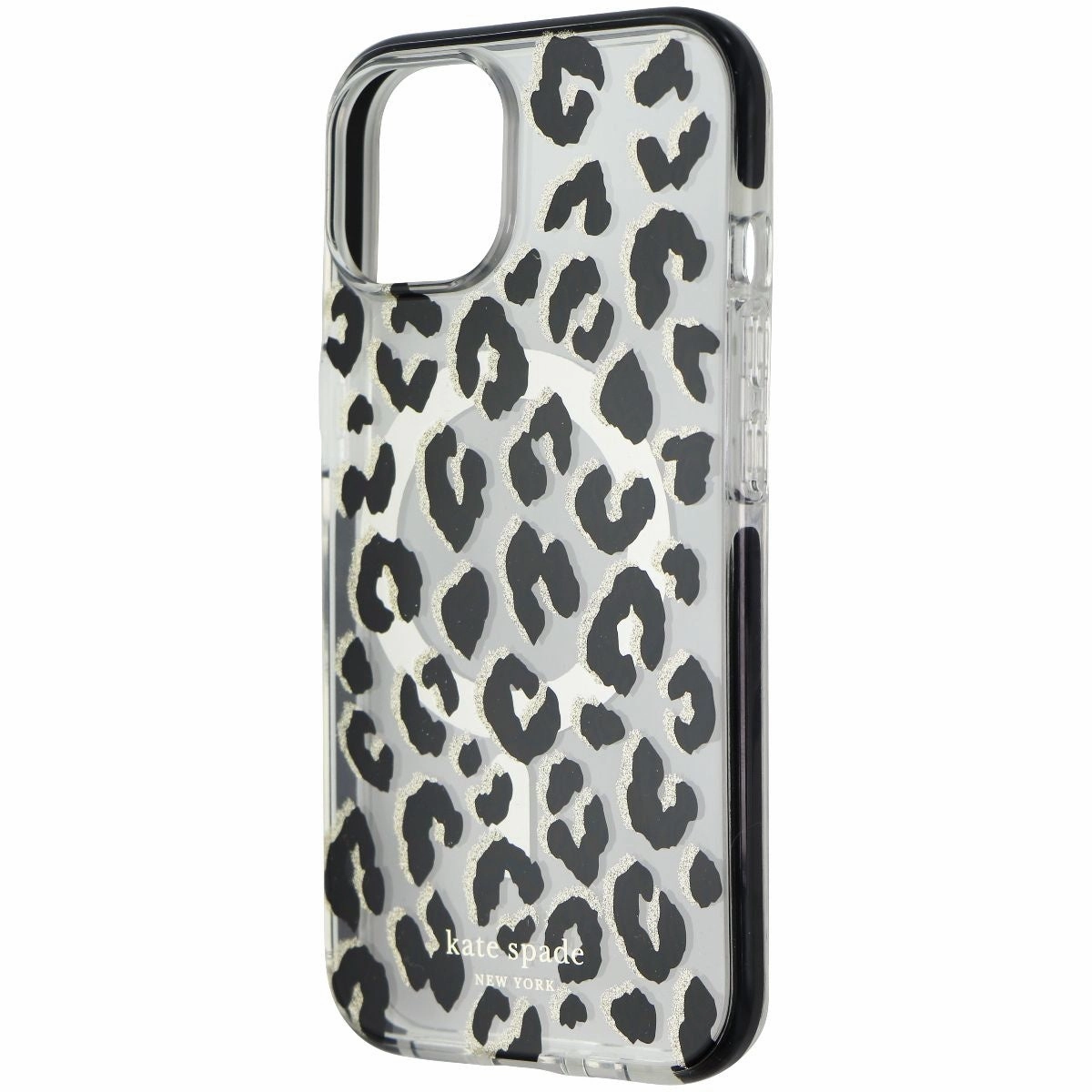 Elegant Surface Texture Refined Pattern Kate Spade Defensive Case for MagSafe for iPhone 14 - City Leopard