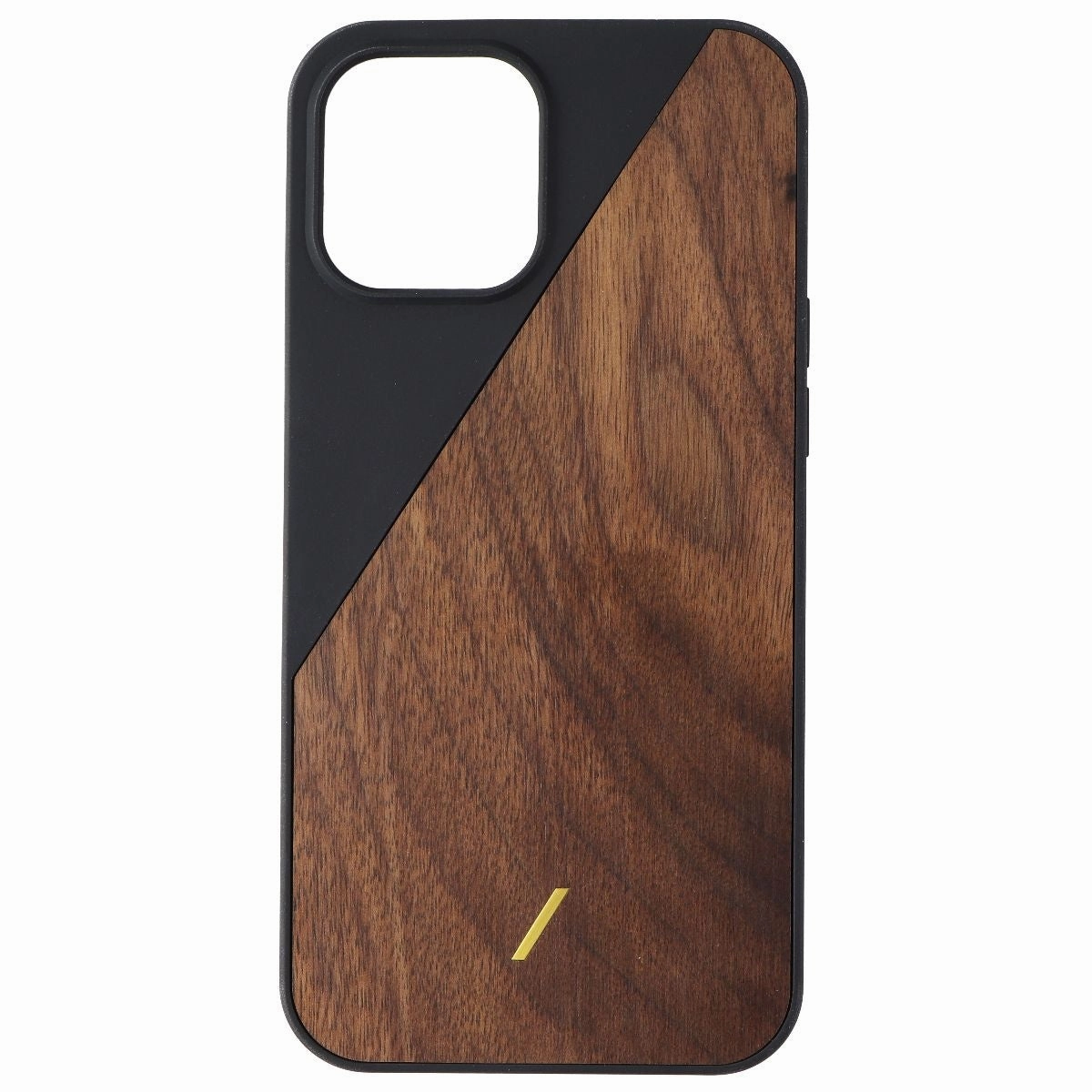 Anti scratch Light Structure Native Union Clic Wooden Case for iPhone 12 Pro Max - Walnut/Black