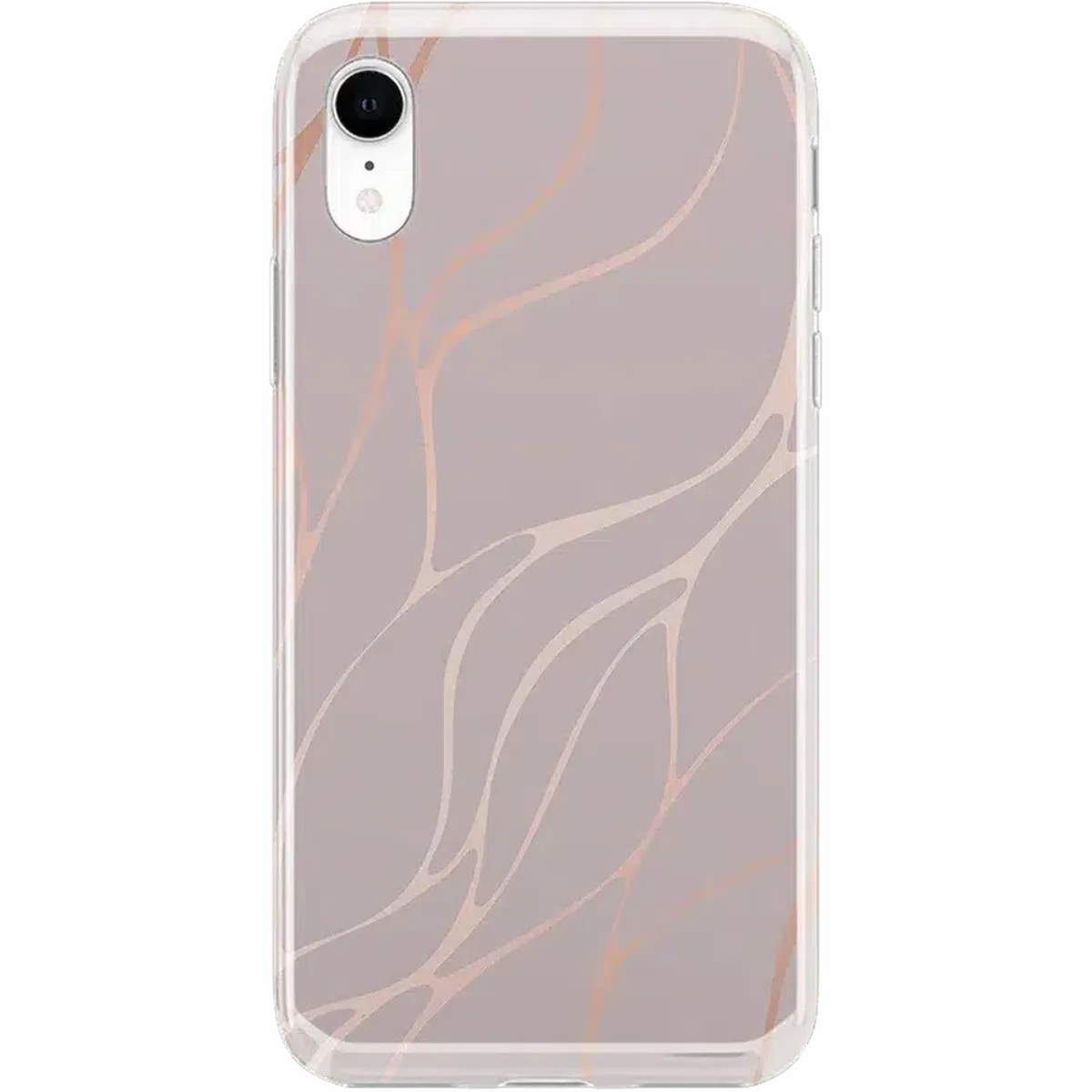 Premium Material Midnight Ride | Pink and Gold Metallic Waves Case
