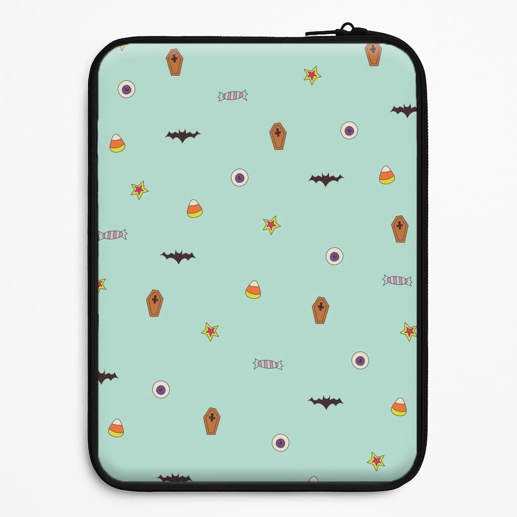 Lightweight texture Trendy Texture Minature Halloween Cartoons Pattern Laptop Sleeve