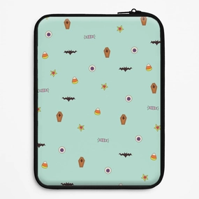 Lightweight texture Trendy Texture Minature Halloween Cartoons Pattern Laptop Sleeve