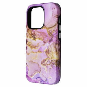 Fashionable Texture Protective Surface MyBat Pro Mood Series Case for MagSafe for Apple iPhone 14 Pro - Purple Marble
