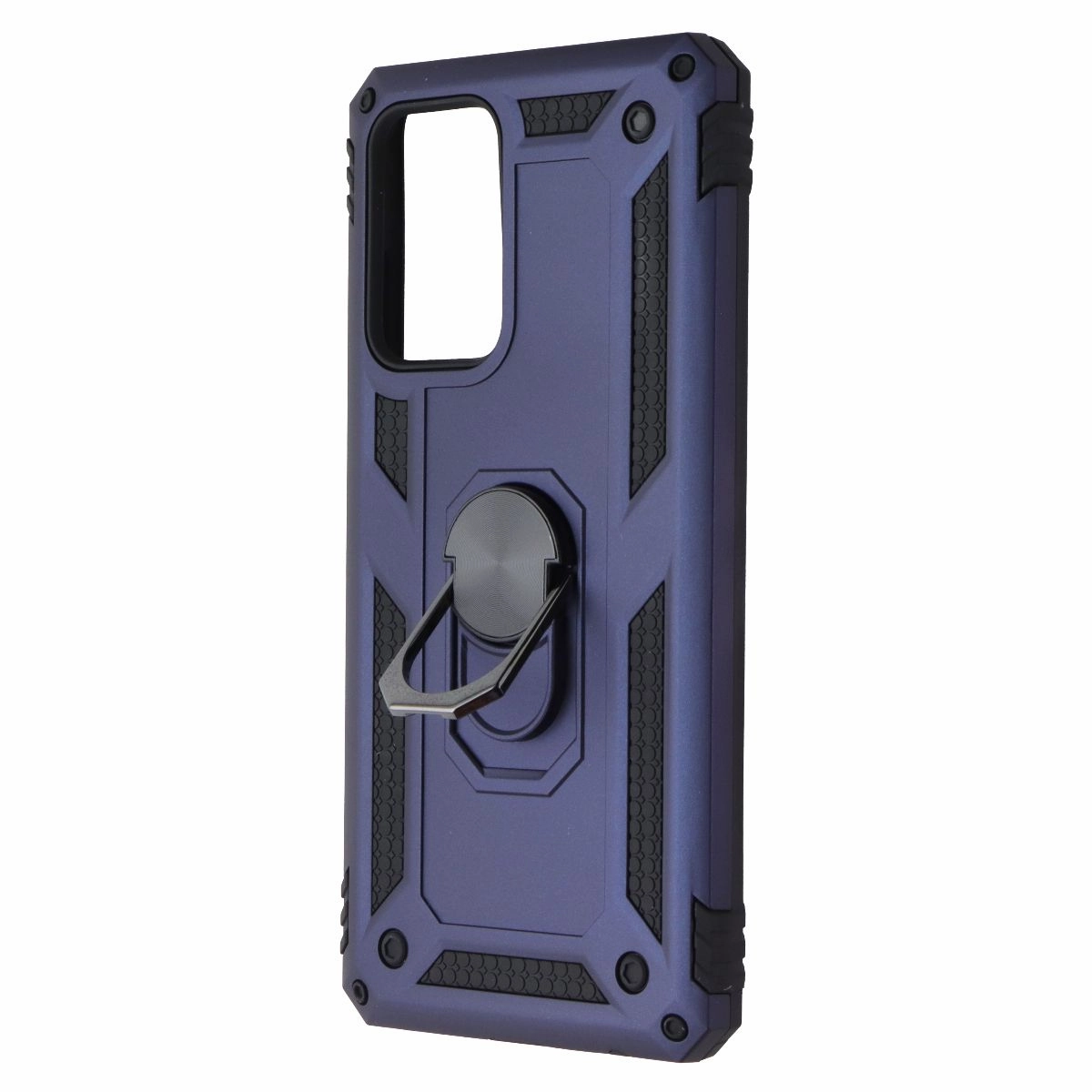 MyBat Slim Ring Stand Case for Samsung Galaxy A52 5G - Blue / Black Smooth Form Slim Feel