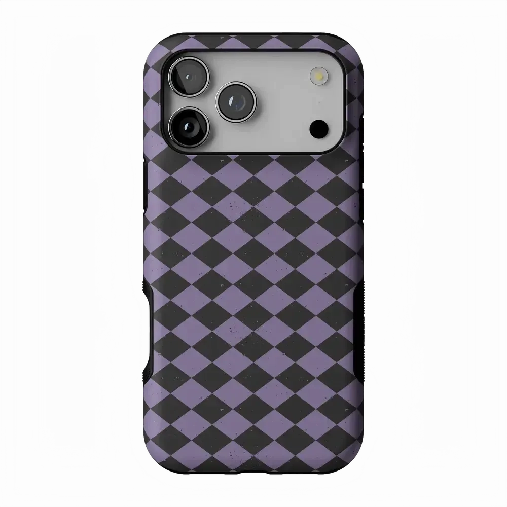 Smooth Pattern Finish Midnight Hex | Purple Checkered Case