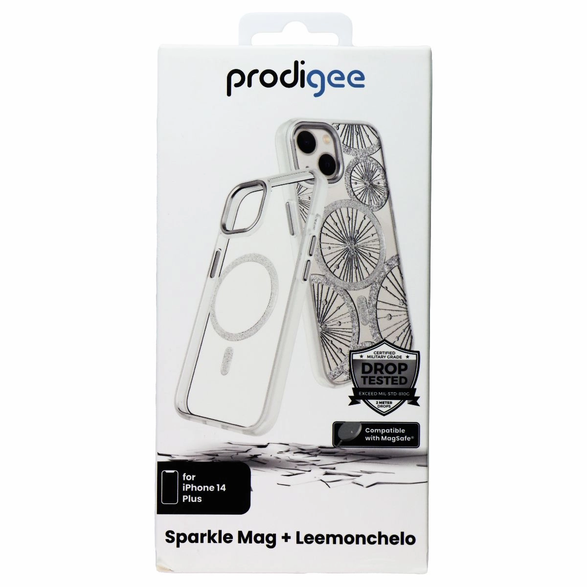 Protective Gear TPU Material Prodigee Swappable Case for MagSafe for iPhone 14 Plus - Sparkle Mag/Leemonchelo
