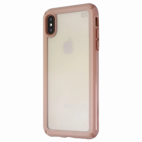 Speck Presidio Show Series Case for Apple iPhone Xs Max - Clear/Rose Gold Modern Detail Unique Pattern