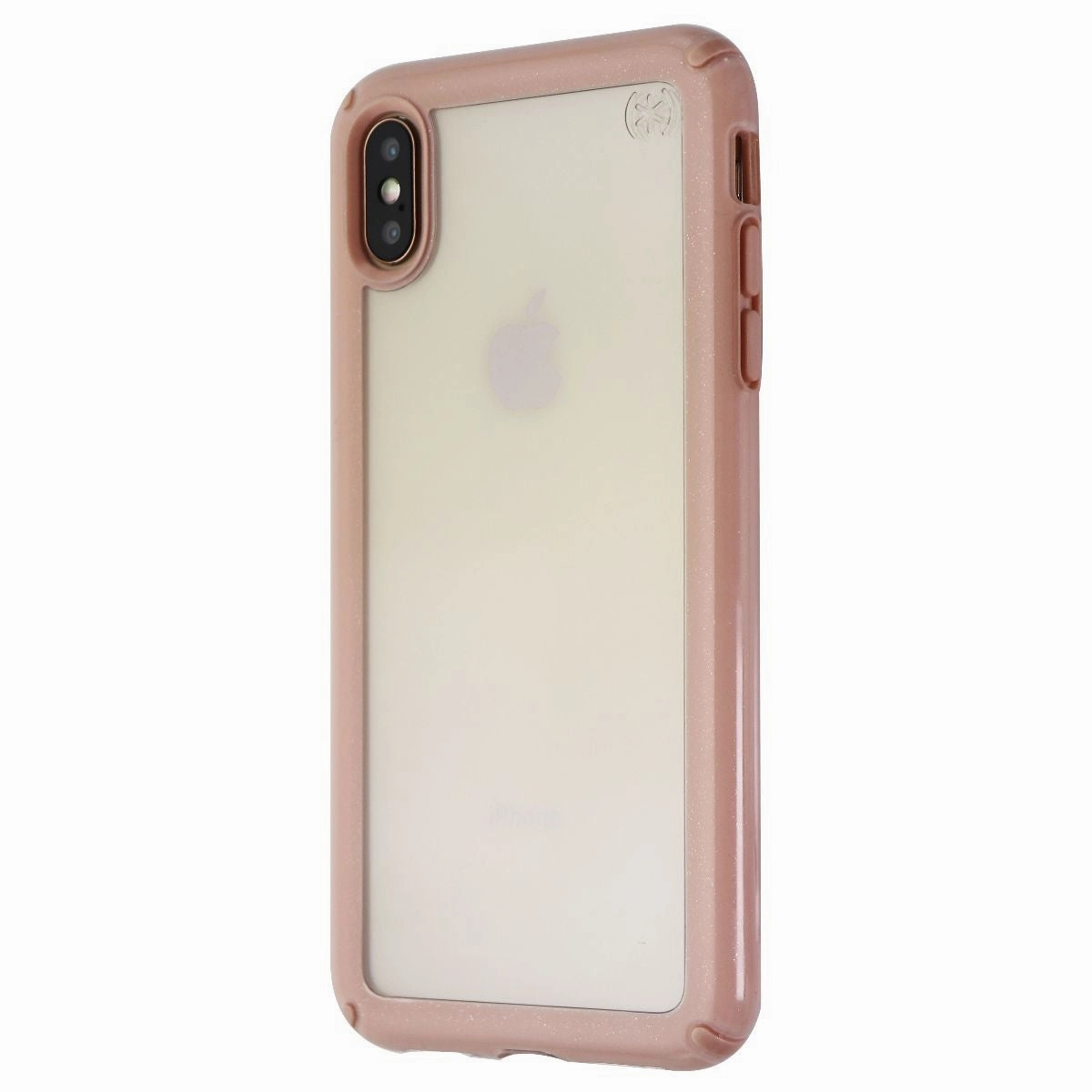 Speck Presidio Show Series Case for Apple iPhone Xs Max - Clear/Rose Gold Modern Detail Unique Pattern