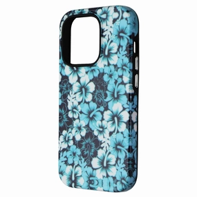 MyBat Pro Fuse Series Case for MagSafe Apple iPhone 14 Pro - Blue Hibiscus Smooth Form