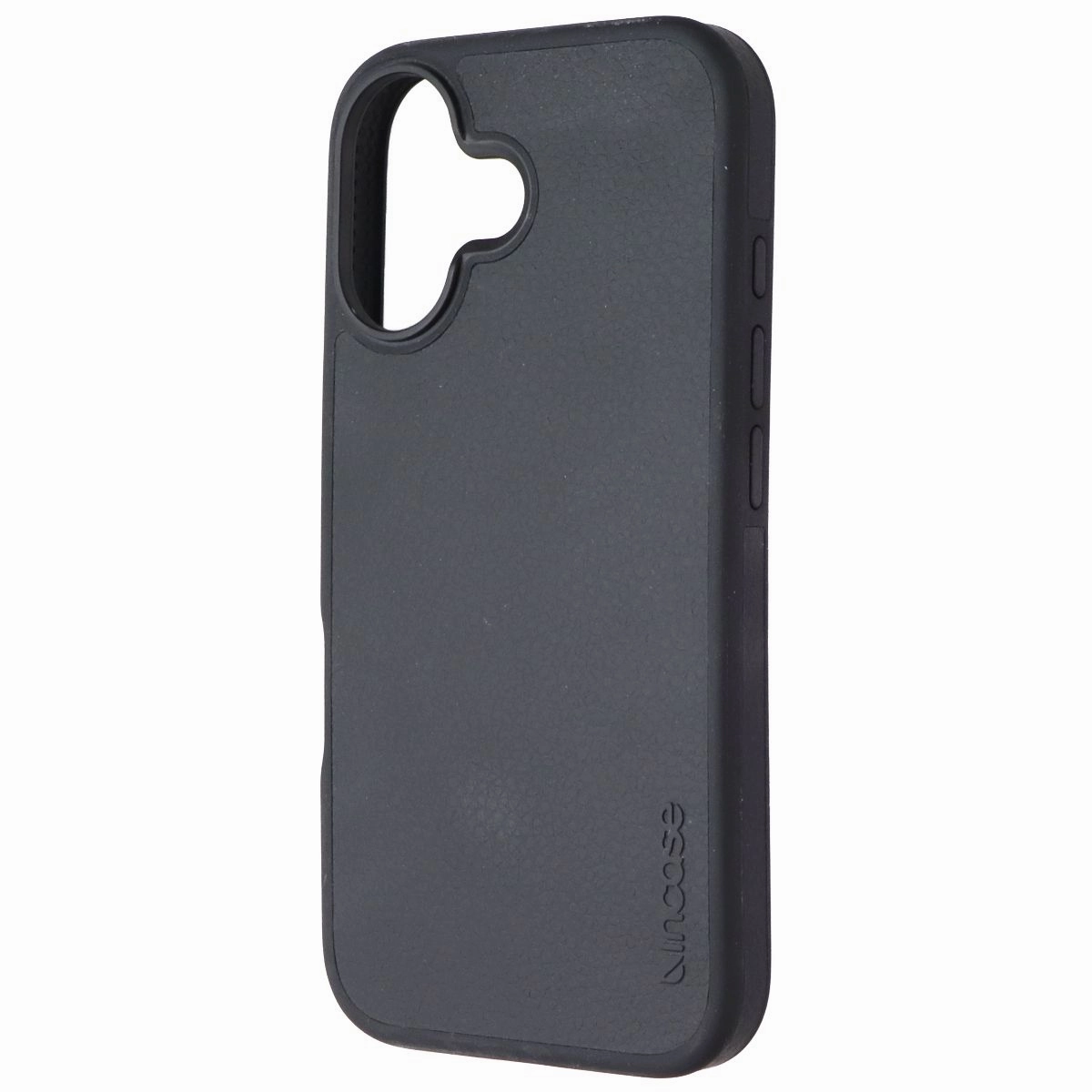 Incase ICON Case for MagSafe for Apple iPhone 16 - Obsidian Pebbled Leather Smooth Grip Matte Pattern Layer