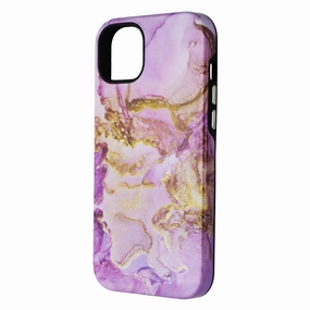 Enhanced Comfort Minimal Shield Mybat Pro Fuse Series Case for MagSafe for iPhone 14 Plus - Pink Marble