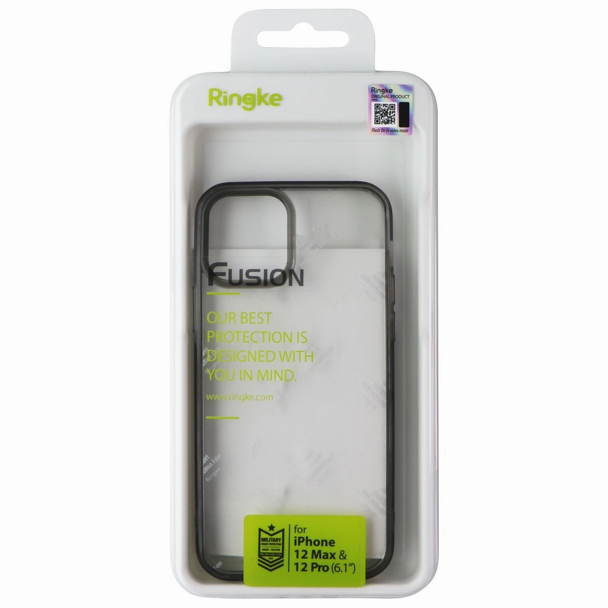 Compact Protection Ringke Fusion Series Case for Apple iPhone 12/12 Pro - Smoke