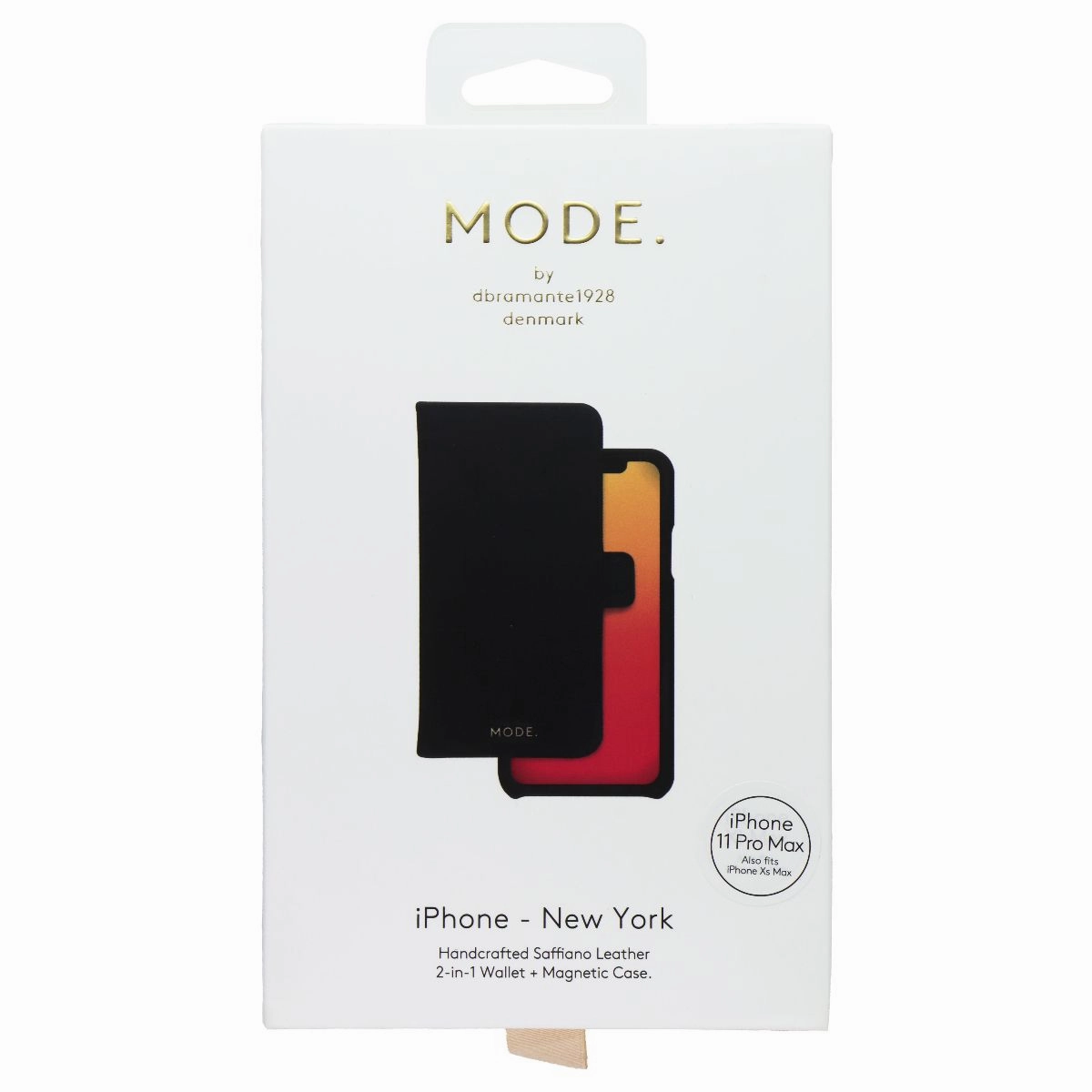 Modern Edge Modern Aesthetic Mode. Folio Wallet w/  Case for Apple iPhone 11 Pro Max - Black
