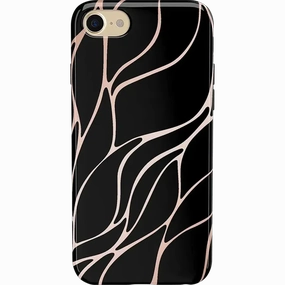 Compact Edge Versatile Accessory Midnight Ride | Black and Gold Metallic Waves Case