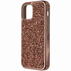 AIRIUM Crystal Sparks Case for Apple iPhone 12 (5.4-inch) - Rose Gold Hybrid Frame Comfort Design