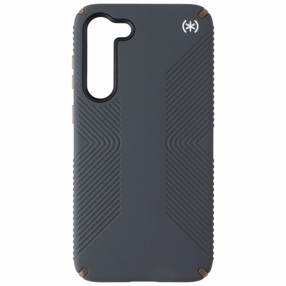 Speck Presidio2 Grip Series Case for Samsung Galaxy S23  (Plus) - Charcoal Gray Tactile Buttons Soft Layered Design