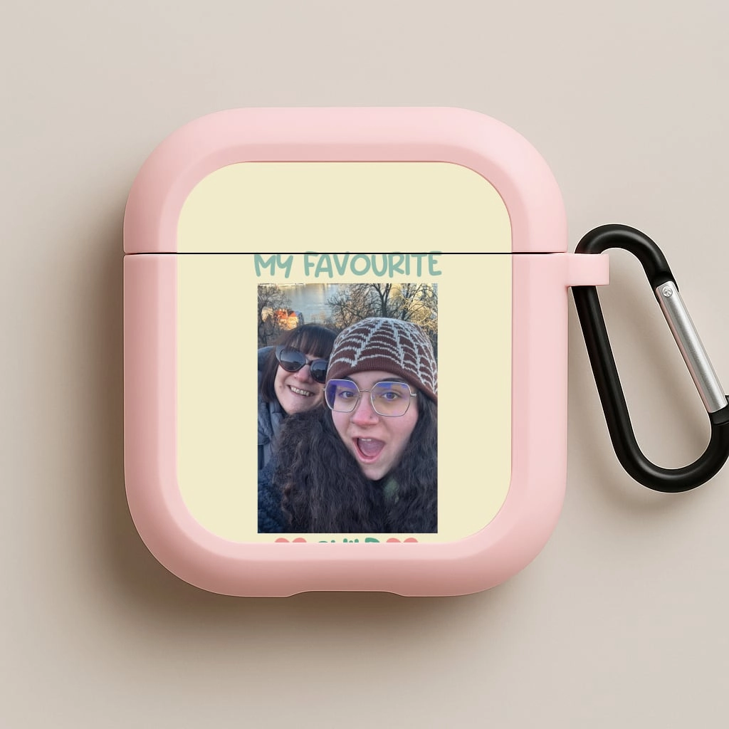 stylish travel accessory My Favourite Child - Personalised Mother's Day AirPods Case