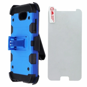 MyBat 3-in-1 Storm Tank Hybrid Case & Holster for Samsung Galaxy J3 2017 - Blue Durable Build Shock Surface