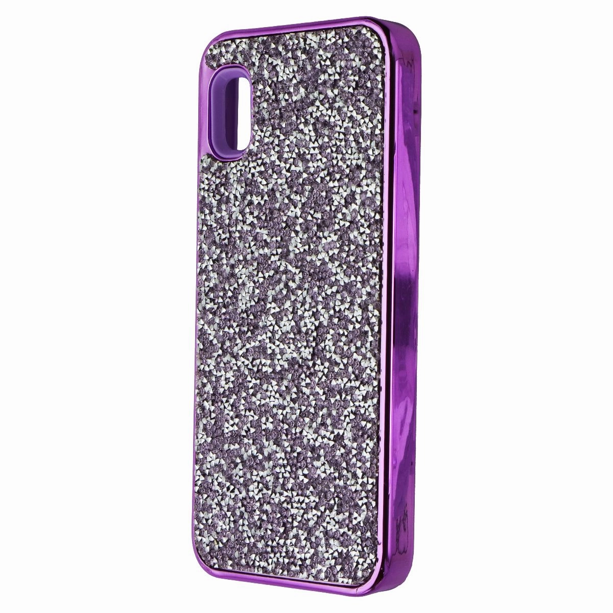 MyBat Encrusted Rhinestones Hybrid Case for Samsung Galaxy A10e - Purple Glitter Reusable Material