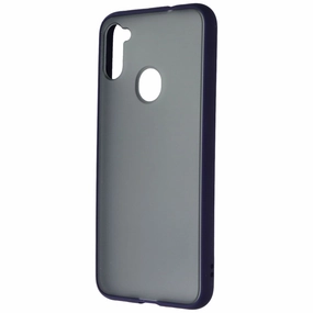 MyBat Frost Hybrid Series Case for Samsung Galaxy A11 - Smoke / Blue Stylish grip