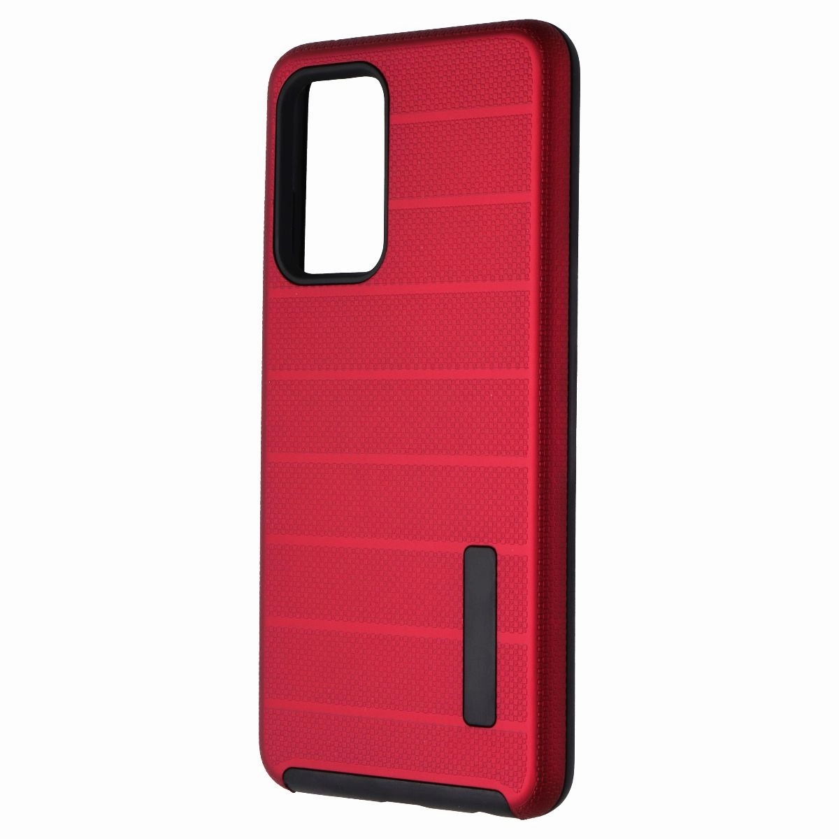 MyBat Fusion Protector Case for Samsung Galaxy A52 5G - Red/Black Matte Feel Texture