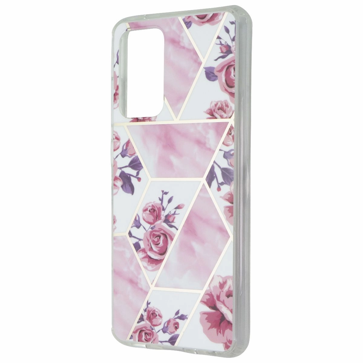 Clear Protection Everyday Accessory MyBat Fusion Series Case for Samsung Galaxy A52 (5G) - Roses Marble