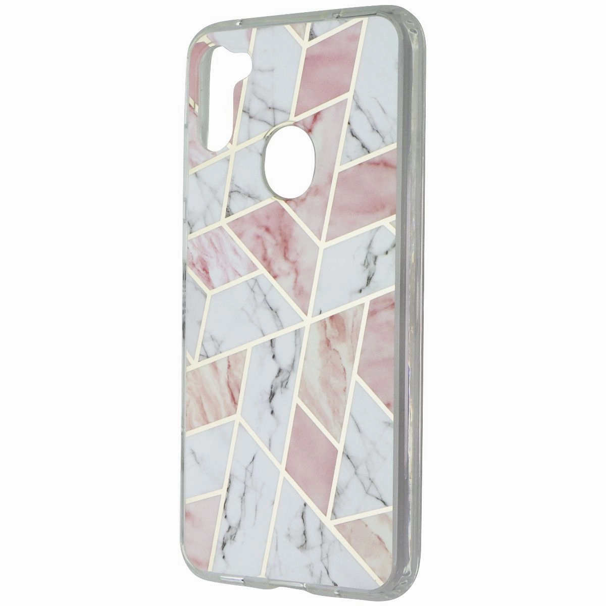 MyBat Fusion Series Protector Cover Case for Samsung Galaxy A11 - Pink Marble Flexible Protection Comfort Fit