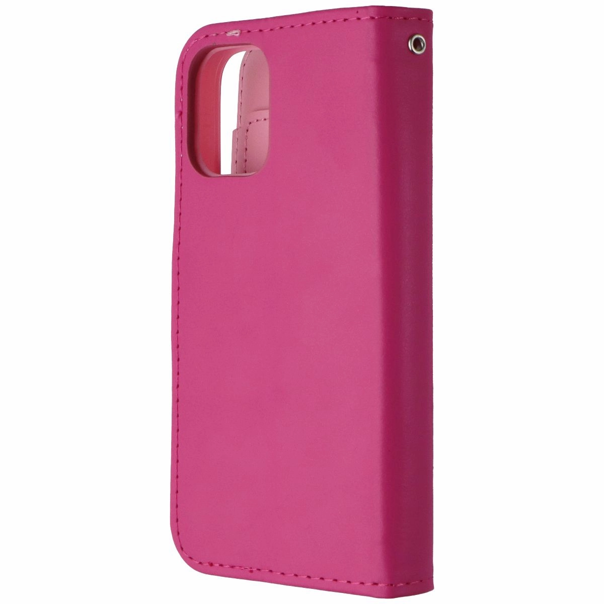 Matte Look Water Resistant MyBat MyJacket Wallet Case for Apple iPhone 12 Mini - Hot Pink