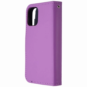 MyBat MyJacket Wallet Case for Apple iPhone 12 Mini - Purple Custom Fit