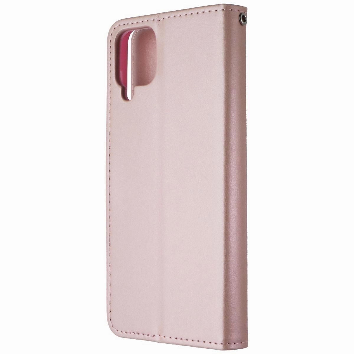 MyBat MyJacket Wallet Folio Case for Samsung Galaxy A12 5G - Rose Gold Leather Rugged Grip Slim Fit Design