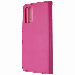 Luxury Edge Texture Comfort Shield Texture Mybat MyJacket Xtra Series Wallet for Samsung Galaxy Note 20 (6.4) - Pink